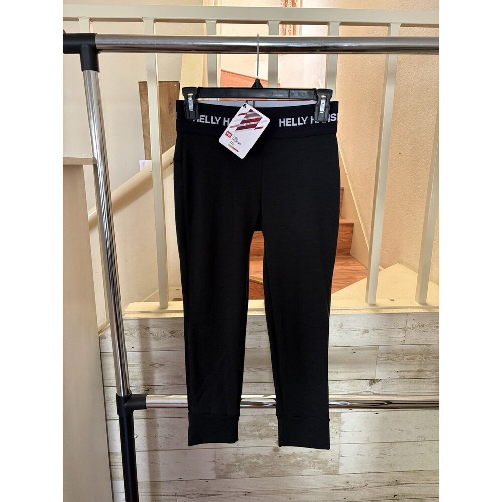 Helly Hansen Baselayer Lifa Black Merino Midweight Women's Pants Size Small NEW